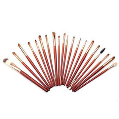 Wooden Cosmetic Brush Set Eye Shadow Foundation Kabuki Brushes Tools 20Pcs