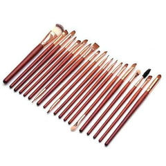 Wooden Cosmetic Brush Set Eye Shadow Foundation Kabuki Brushes Tools 20Pcs