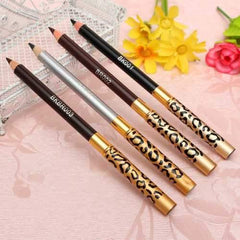 4 Colors 2 in 1 Makeup Eye Liner Eyebrow Pencil Pen Brush Cosmetic