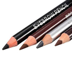 4 Colors 2 in 1 Makeup Eye Liner Eyebrow Pencil Pen Brush Cosmetic