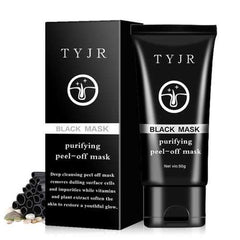 TYJR Blackhead Remover Face Mask Nose Acne Pore Deep Cleansing Purifying Peel Off Black Mud 50ml