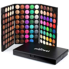 POPFEEL 120 Colors Mini Eyeshadow Palette Set Kit Matte Glitter Shimmer Cosmetic Portable Eye Makeup