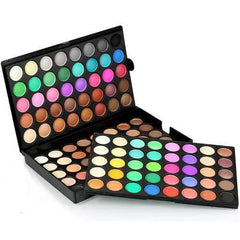 POPFEEL 120 Colors Mini Eyeshadow Palette Set Kit Matte Glitter Shimmer Cosmetic Portable Eye Makeup