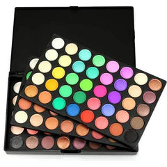 POPFEEL 120 Colors Mini Eyeshadow Palette Set Kit Matte Glitter Shimmer Cosmetic Portable Eye Makeup