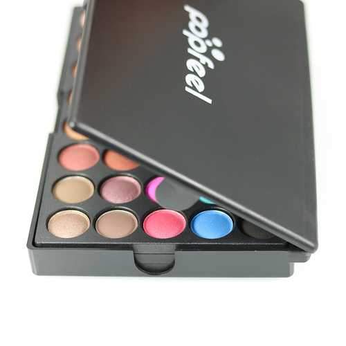 POPFEEL 120 Colors Mini Eyeshadow Palette Set Kit Matte Glitter Shimmer Cosmetic Portable Eye Makeup