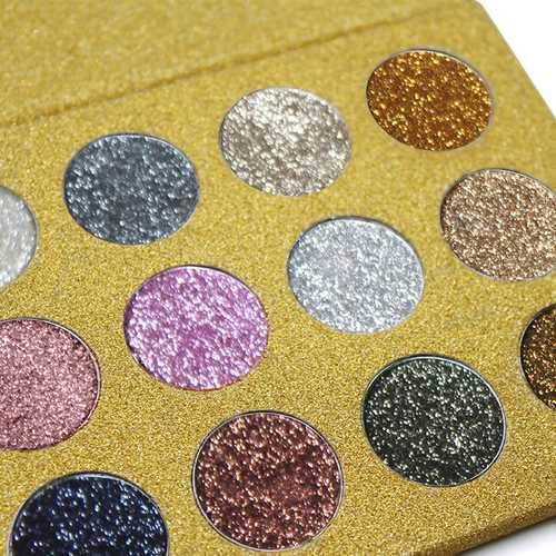 12 Color Diamond Glitter Rainbow Eye Shadows MakeUp Cosmetic Pressed Palette