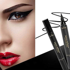 MISS ROSE Makeup Liquid Eyeliner Pencil Waterproof Black Color With Stamp