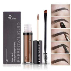 Pudaier Pro Eyebrow Liquid Enhancers Tattoo Long Lasting Makeup Cosmetic Pigments with Brush