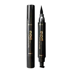 2 in 1 Black Liquid Eyeliner Wing Seal Stamp Pencil Quick Dry Waterproof Makeup