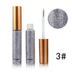 Glitter Eyeliner Liquid Makeup Eyes Liner Waterproof Gold Green Shinning Diamond Pigmented Halloween