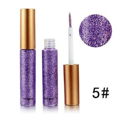 Glitter Eyeliner Liquid Makeup Eyes Liner Waterproof Gold Green Shinning Diamond Pigmented Halloween