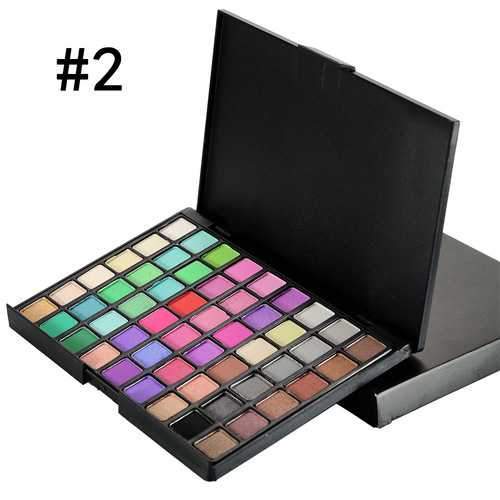 POPFEEL 54 Colors Glitter Smoky Earth Color Eye Shadow