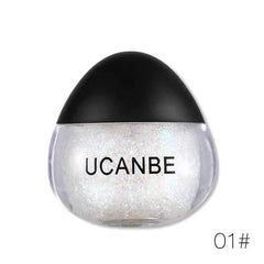 UCANBE Glitter Highlight Cream Metallic Diamond Mermaid Eye Shadow Gel Sparkling Eye Makeup Cosmetic