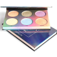 6 Colos Chameleon Eye Shadow Highlighter Palette Makeup