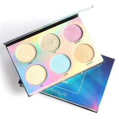 6 Colos Chameleon Eye Shadow Highlighter Palette Makeup