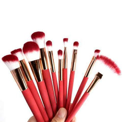 10pcs Thermal Color Changing Makeup Brushes Set Cosmetics