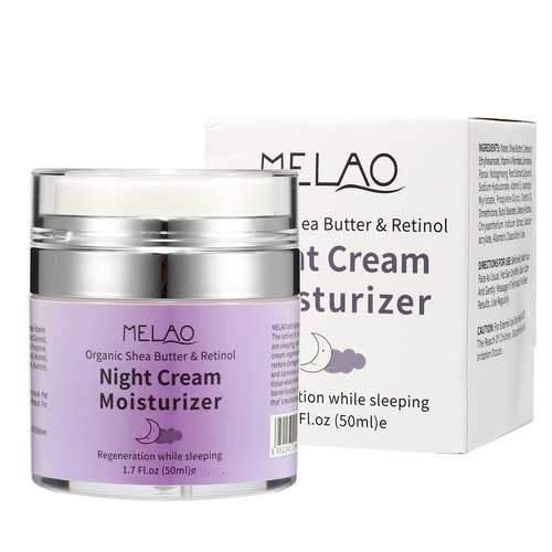 Melao Organic Shea Butter Retinol Night Cream Moisturizer