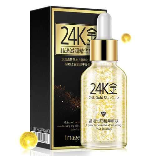 IMAGIC Crystal 24K Active Gold Essence Skin Care Replenishing Moisturizing