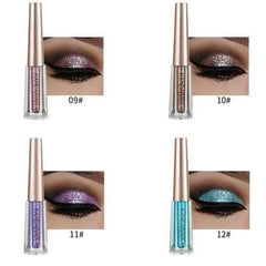 12 Colors Diamond Glitter Liquid Eye Shadow