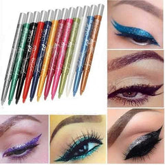 Menow 12 Colors Long-lasting Eye Shadow Eyeliner Lip Liner Pen Makeup Beauty Tool Set Kit