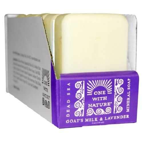 One With Nature O.W.N. Dead Sea Mineral Soap, Goat'S Milk & Lavender (6X4 OZ)